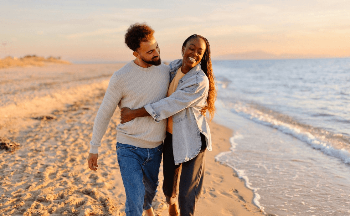Happy couple moment